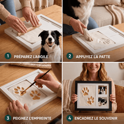 Le Kit d’Empreinte de Patte en Argile