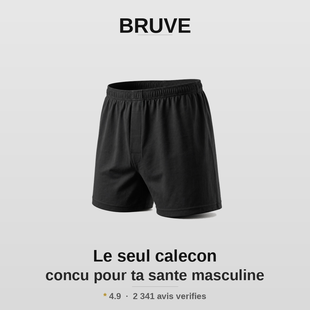 Bruve - Caleçon parachute anti polyester