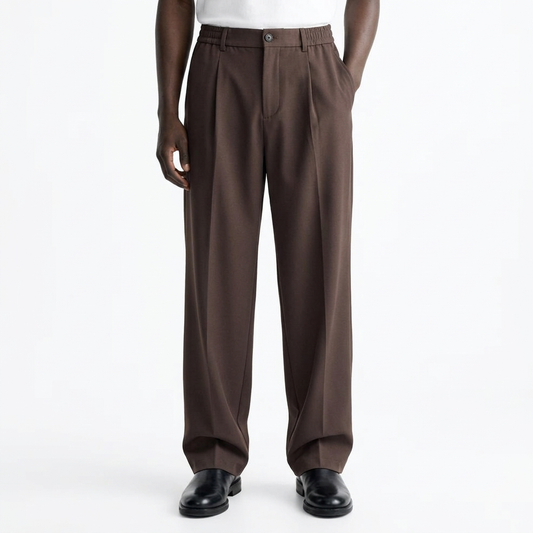 VOLTAIRE TROUSERS, BROWN