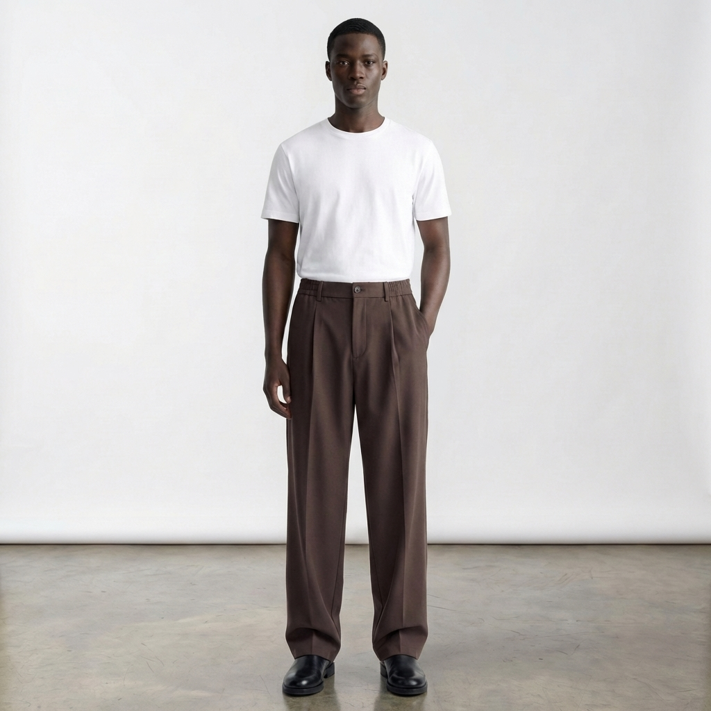 VOLTAIRE TROUSERS, BROWN
