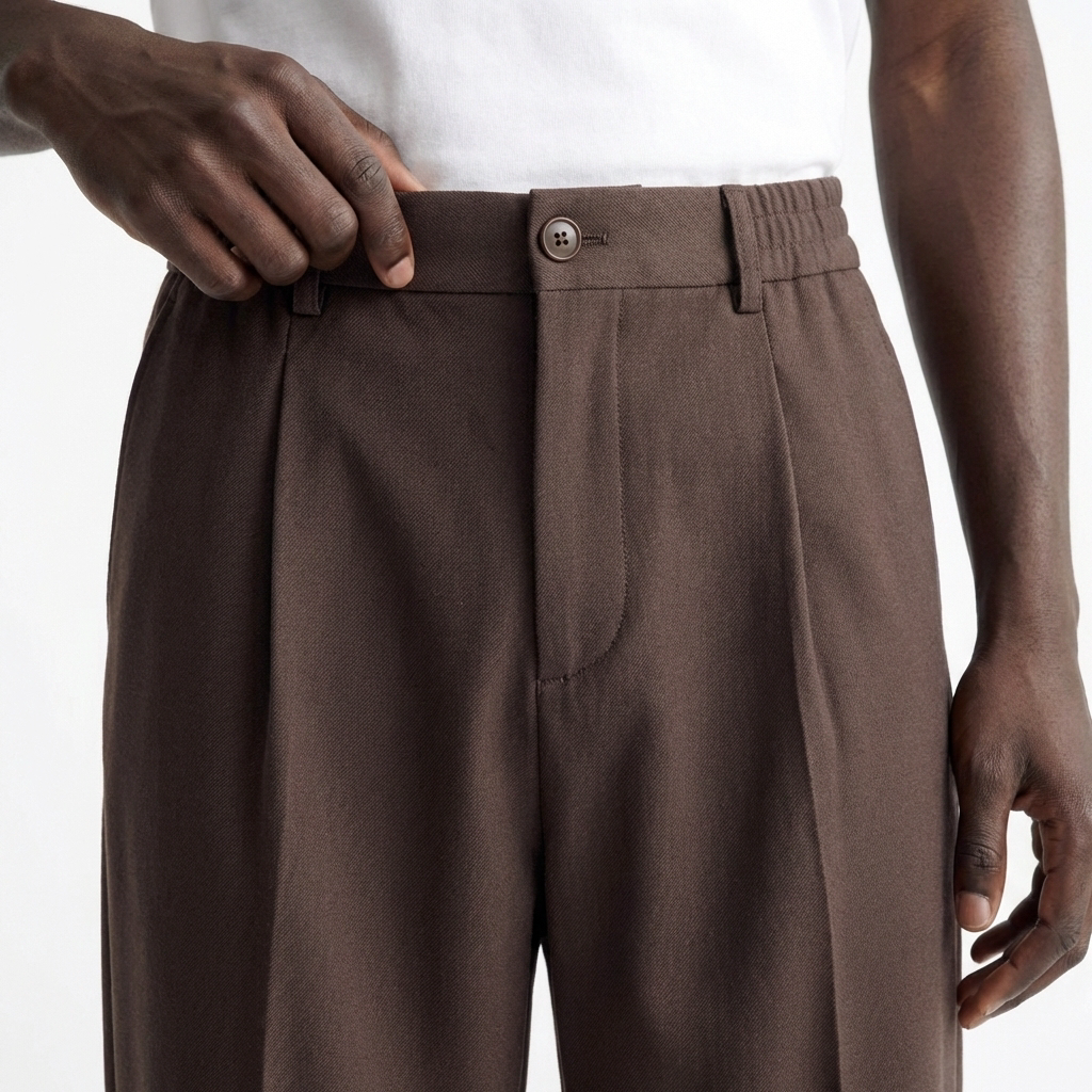 VOLTAIRE TROUSERS, BROWN