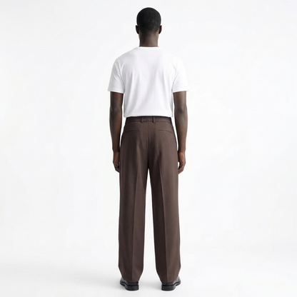 VOLTAIRE TROUSERS, BROWN